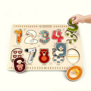NummaPals | ¡Aprender a contar jugando! - Libro de rompecabezas Montessori con números y animales